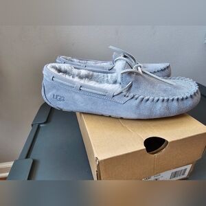 UGG Women's Gray Suede Moccasins